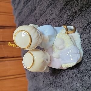 Vintage 1997 Precious Moments Holy Family Nativity Christmas Ornament Enesco